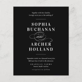 Lámina Elegantes invitaciones a la boda de presupuestos e