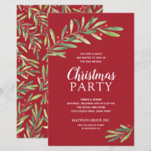 Elegantes invitaciones presupuestarias para Navida