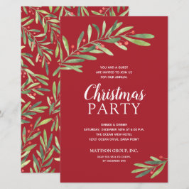 Lámina Elegantes invitaciones presupuestarias para Navida