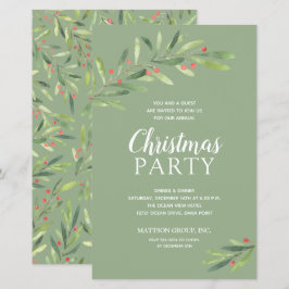 Lámina Elegantes invitaciones presupuestarias para Navida