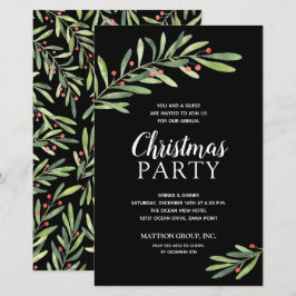 Lámina Elegantes invitaciones presupuestarias para Navida