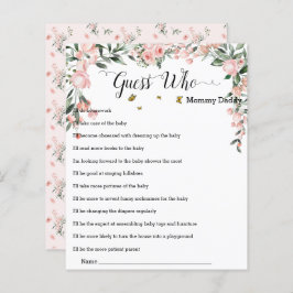 Lámina Elegantes rosas rosas rosas con mariposas adivinan