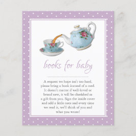 Lámina Elegantes teacups Baby Shower Tea Fiesta Solicitud
