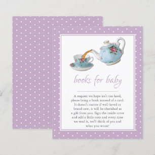 Lámina Elegantes teacups Baby Shower Tea Fiesta Solicitud