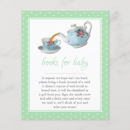Lámina Elegantes teacups Baby Shower Tea Fiesta Solicitud