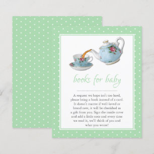 Lámina Elegantes teacups Baby Shower Tea Fiesta Solicitud