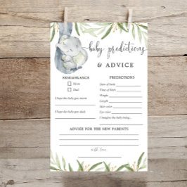 Lámina Elephant Baby predicciones consejos sobre el oro d