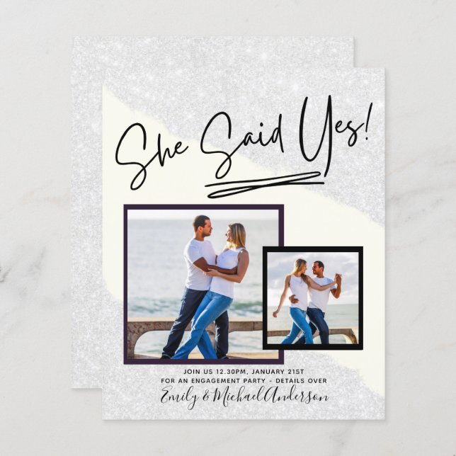 Lámina ¡Ella Dijo Que Sí! (Anverso / Reverso)