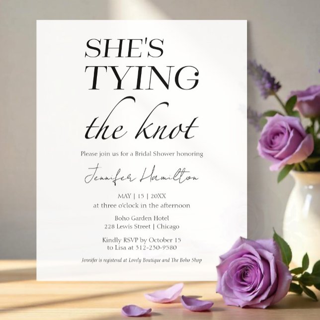 Lámina Ella está atando el nudo | Ducha de novia negra y  (Subido por el creador)