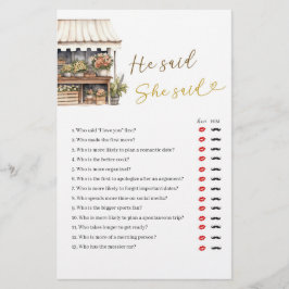 Lámina Ella está fuera del mercado, dijo que dijo que el 