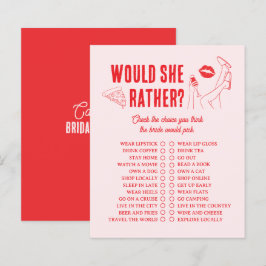 Lámina ¿Ella Preferiría Juego de Despedida de Soltera Gir