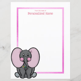 Lámina Ellie Phant Frame Unlines Paper Sheet