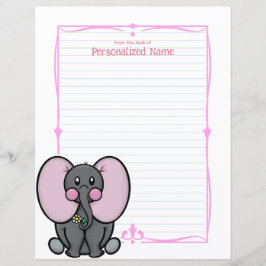 Lámina Ellie Phant Pink Lining Paper Sheet