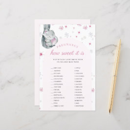 Lámina Embarazo Qué Dulce Es El Juego De Baby Shower Rosa