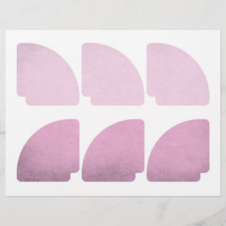Lámina Embelleces de cartón rosa Dusky