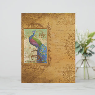 Lámina embellecimiento de pavo real