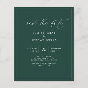Lámina Emerald Save the Date