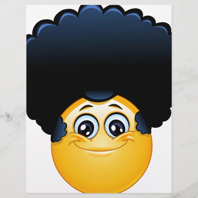 Lámina emoji afro (Anverso)