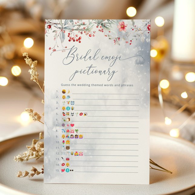 Lámina Emoji de ducha de novia azul polvorienta en invier (Subido por el creador)