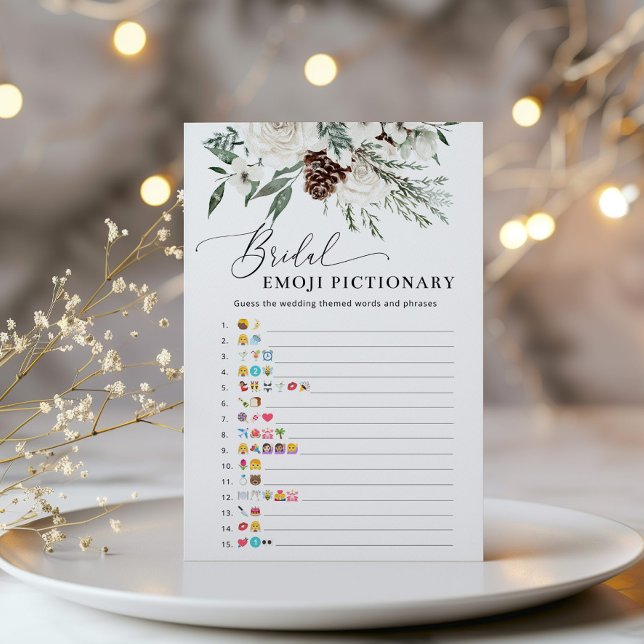 Lámina Emoji de ducha de novia en invierno (Subido por el creador)