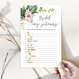 Lámina Emoji de lluvia tropical de monstera