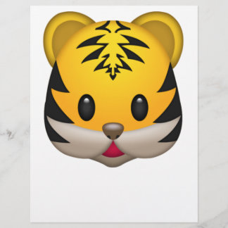 Lámina Emoji de tigre mate