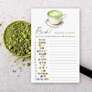 Lámina Emoji Matcha tea Bridal