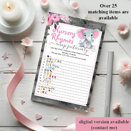 Lámina Emoji piccionario chica bebé duchón elefante