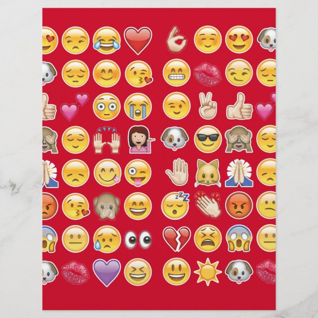 Lámina emoji roja (Anverso)