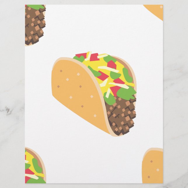 Lámina emoji taco (Anverso)
