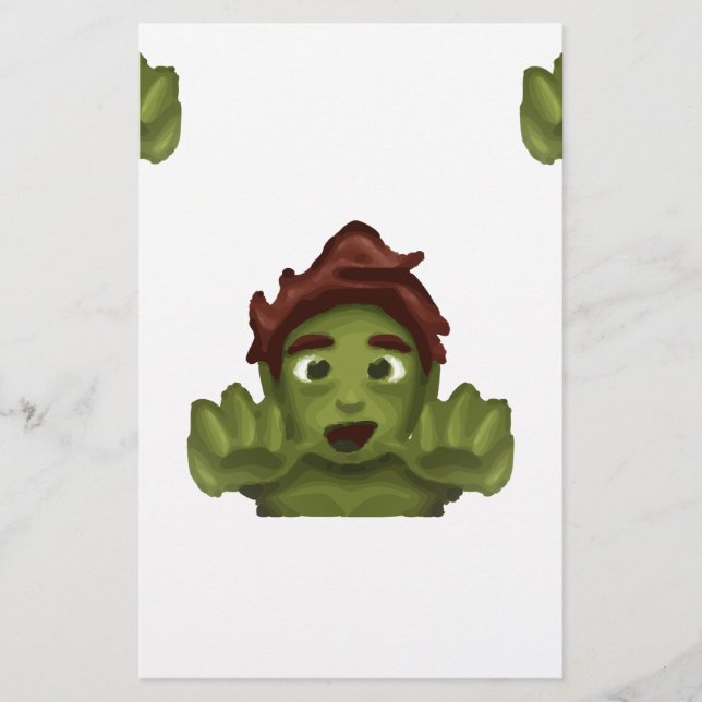 Lámina emoji zombie man (Anverso)