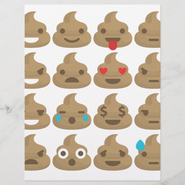Lámina emojis de poop (Anverso)