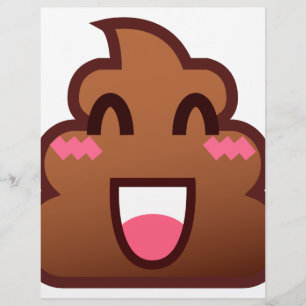 Lámina emojis de poop kawaii