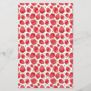 Lámina Empaquetado de jabón con patrón de fresa   Papel d