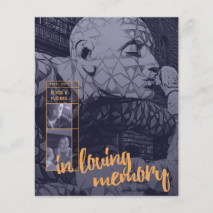 Lámina en invitaciones funerarias de amor