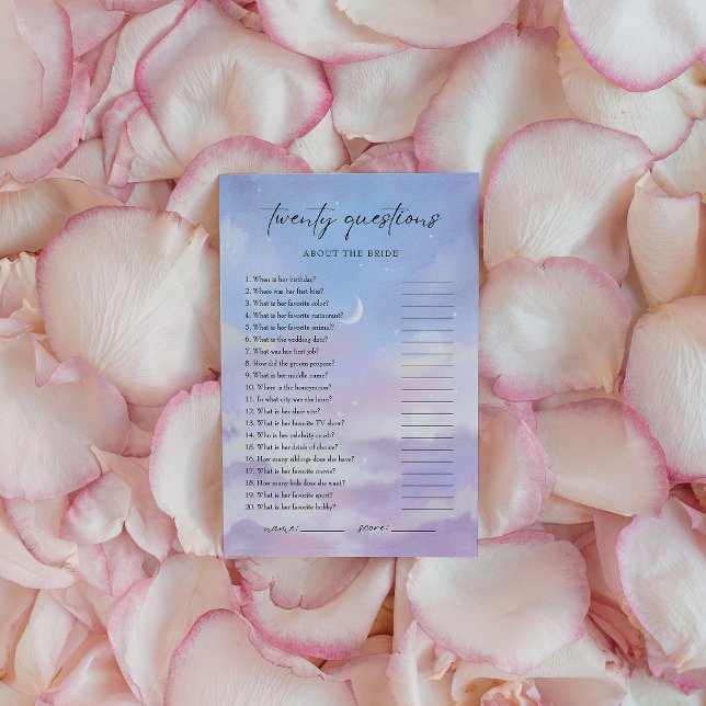 Lámina En la nube 9 ¿Qué tan bien conoces a la novia? (Subido por el creador)