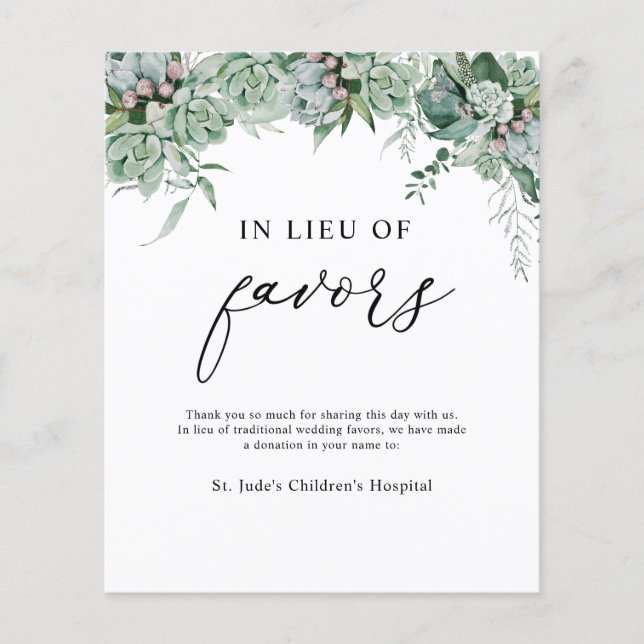 Lámina En lugar del Rótulo de donación de favores (Anverso)