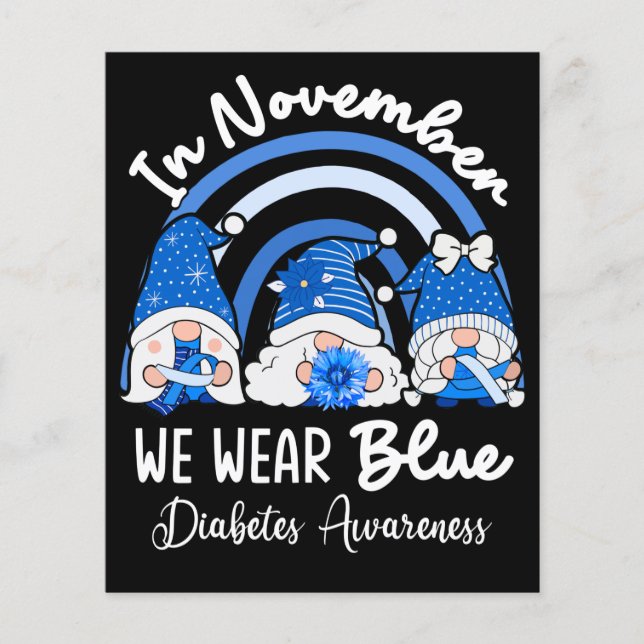 Lámina En Noviembre Usamos Gnomes Azules (Anverso)