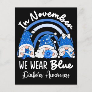 Lámina En Noviembre Usamos Gnomes Azules