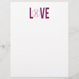 Lámina Encabezado de Carta de Amor al Béisbol