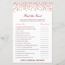 Lámina Encontrar el juego de ducha de novia invitado