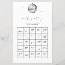 Lámina Encontrar juego de ducha de novia con Bingo Huerto