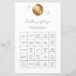 Lámina Encontrar juego de ducha de novia con Bingo Huerto