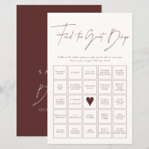 Lámina Encuentra el juego de ducha de novia de bingo invi