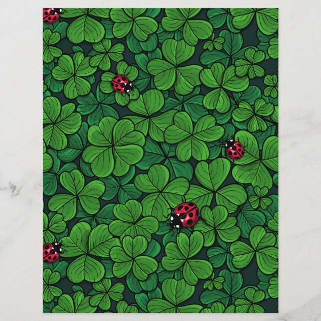 Lámina Encuentra el trébol afortunado (Anverso)