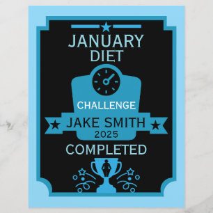 Lámina Enero: Felicitaciones por pérdida de peso