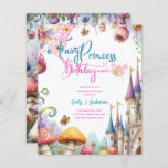 Lámina Énfasis de cumpleaños de la princesa Daughter<br><div class="desc">Whimsical Fairy Princess Birthday Party,  tema del evento.</div>