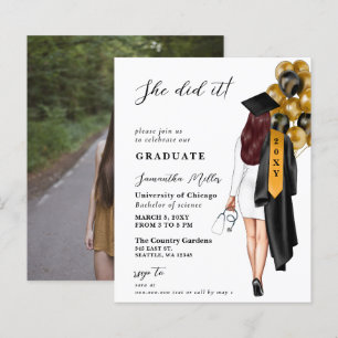 Lámina Enfermera negra de oro de presupuesto que se gradu