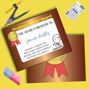 Lámina Ensamblado escolar de certificados de clase