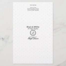 Lámina Envase de jabón blanco y negro | Papel de línea